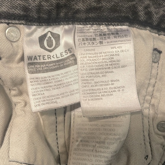 Levi’s 512 Lo-ball grey denim stretch comfort trend skinny tapered leg jean 32 - Picture 4 of 4